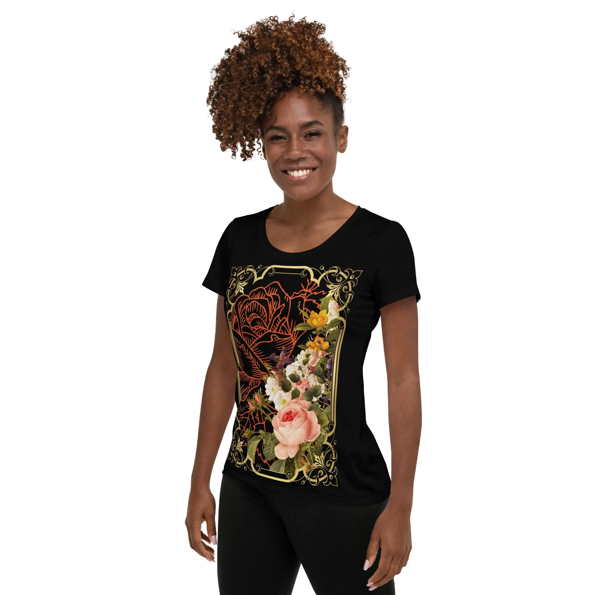 "Shabby Chic" Collection - Women's Athletic T-shirt