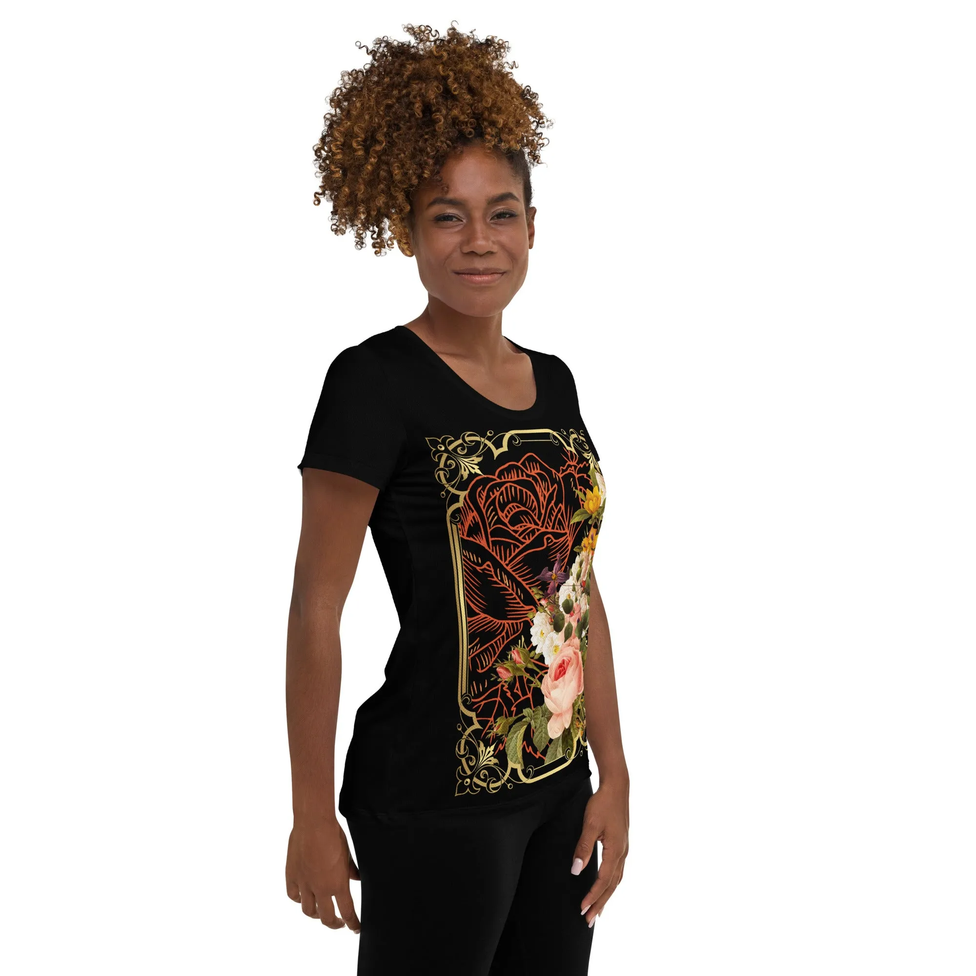 "Shabby Chic" Collection - Women's Athletic T-shirt