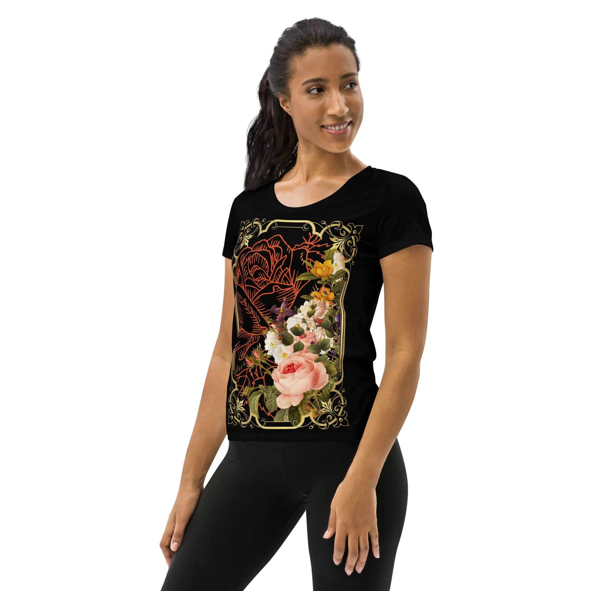 "Shabby Chic" Collection - Women's Athletic T-shirt