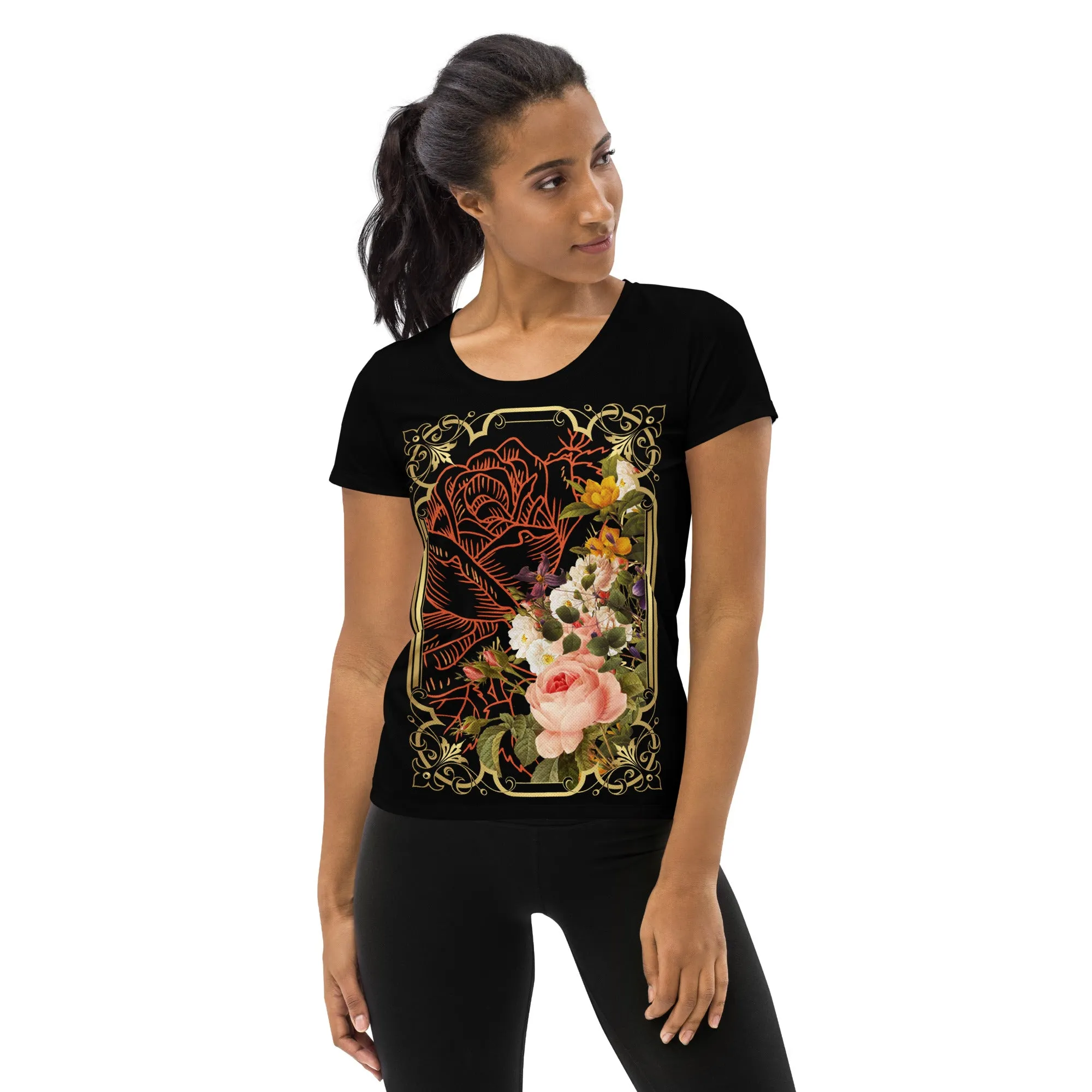 "Shabby Chic" Collection - Women's Athletic T-shirt