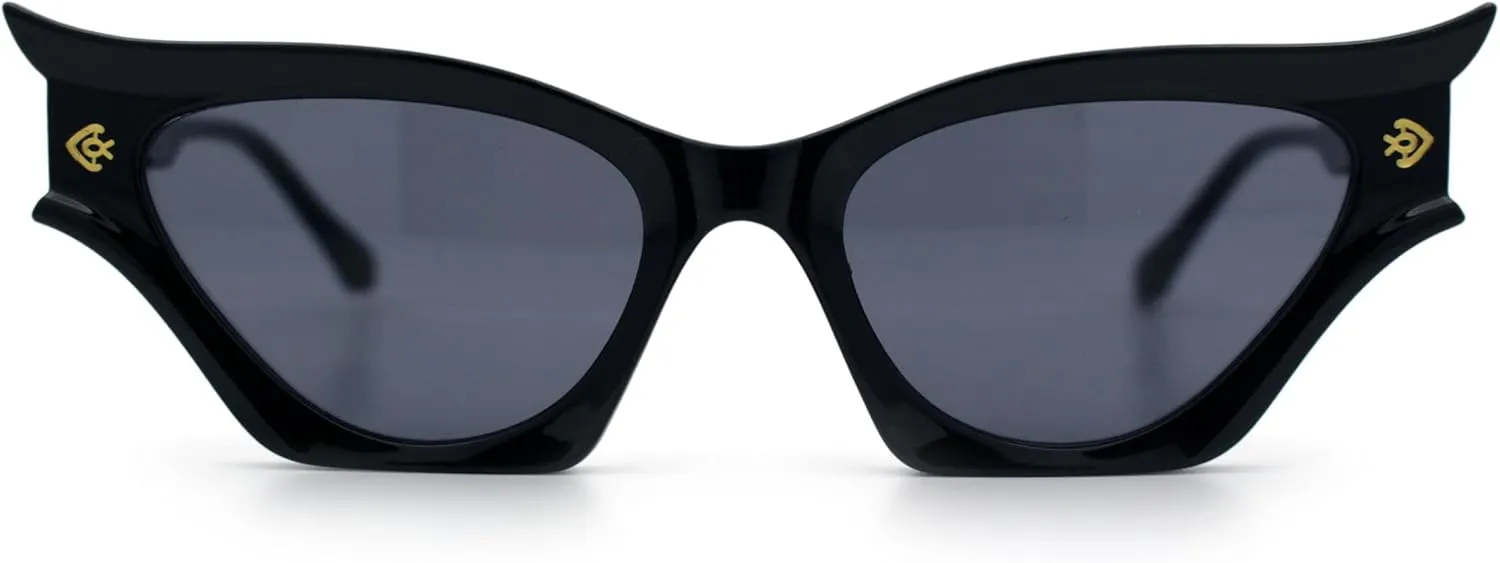 SA106 Vintage Golden Era Narrow Cat Eye Luxury Chic Plastic Sunglasses