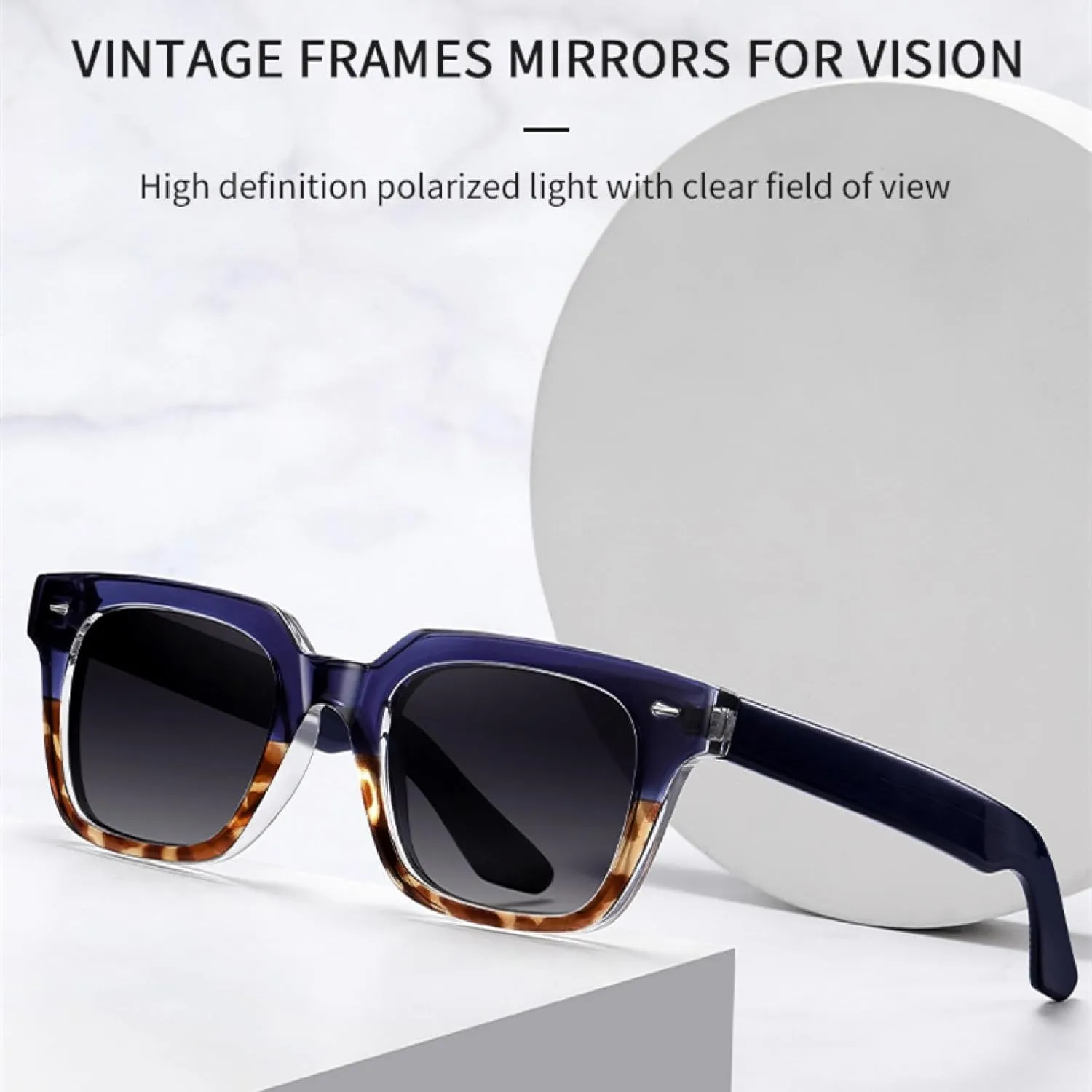 Sunglasses for Women Men Uv400 Acetate Fibre Frame Driving