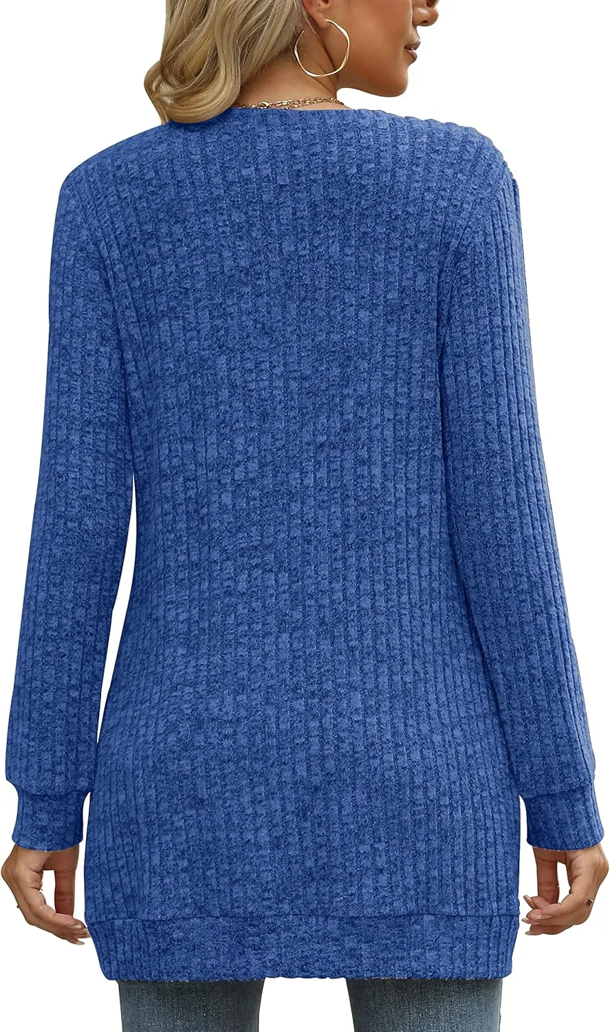 Sweaters for Women Long Sleeve Crewneck Sweatshirt Loose Casual Tunic Tops