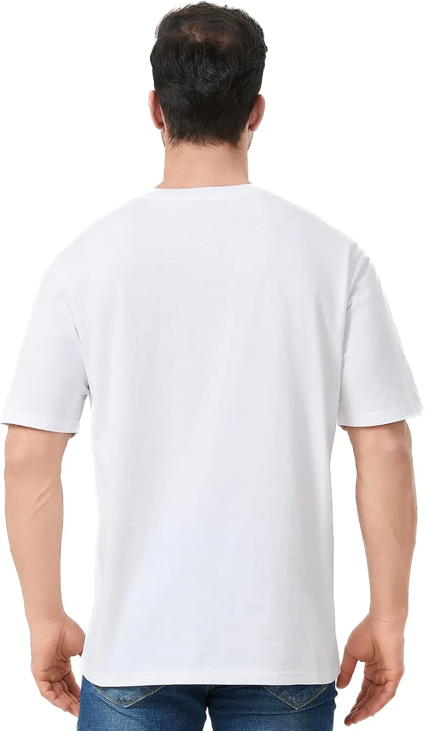 Unisex Oversized Cotton T-Shirt, Short Sleeve, Crewneck, Casual Loose Fit