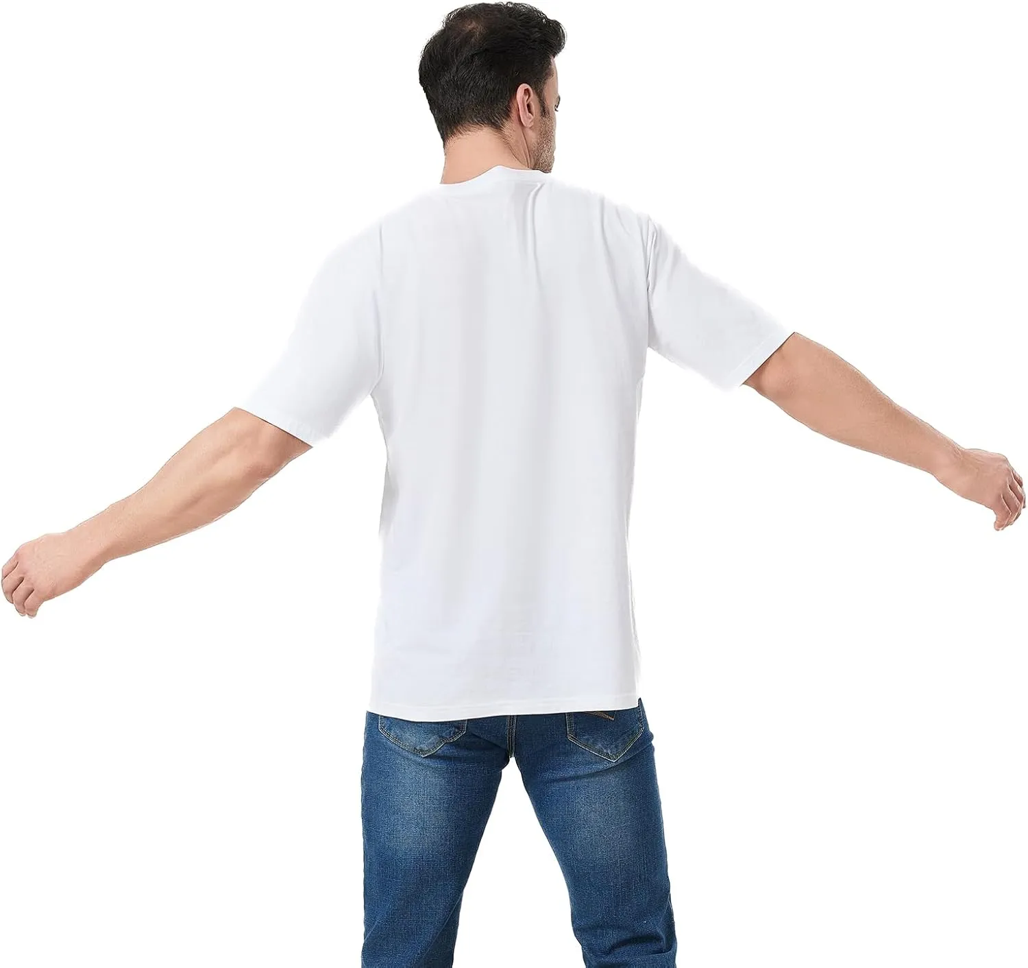 Unisex Oversized Cotton T-Shirt, Short Sleeve, Crewneck, Casual Loose Fit