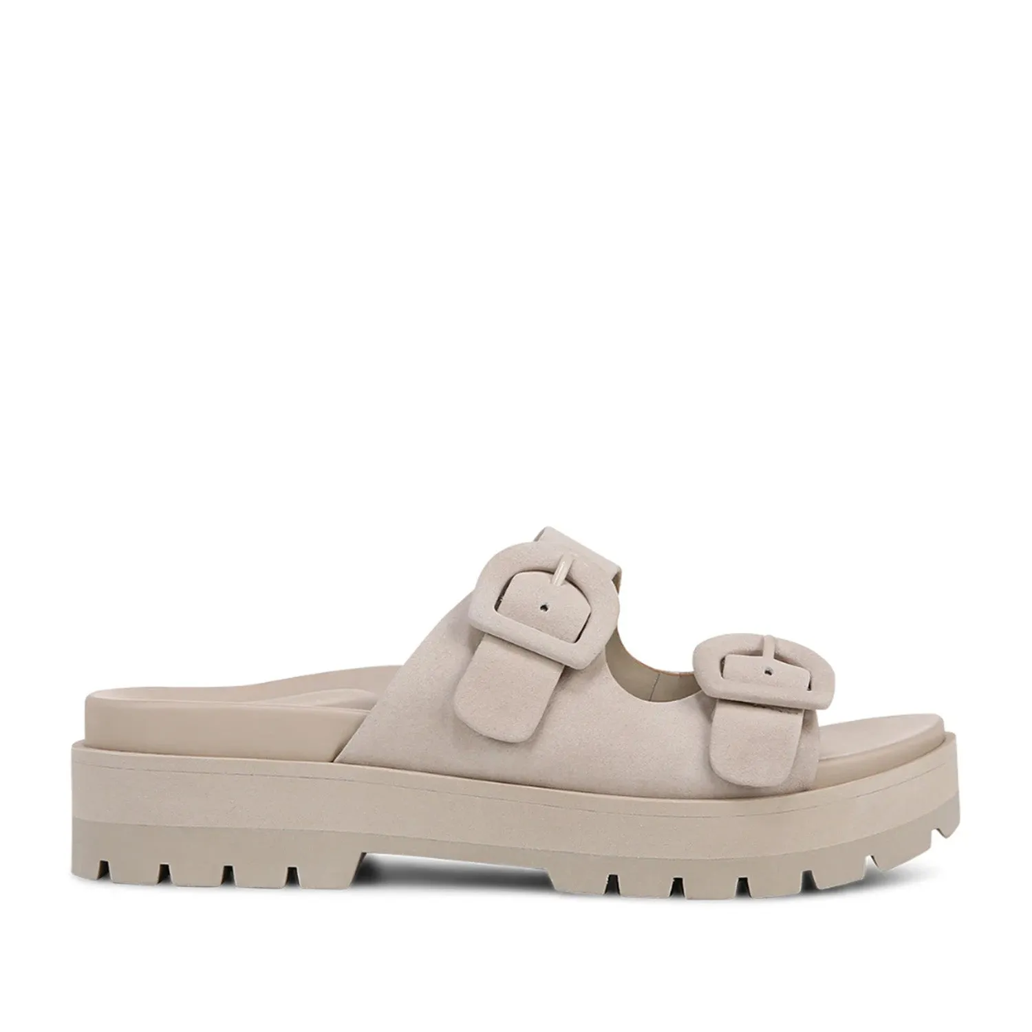 Vionic Capitola Lug Platform Sandal in Beige