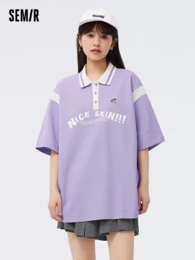 Women's Knitted Comfortable Cool Antibacterial Short- sleeve Polo