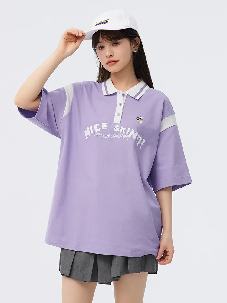 Women's Knitted Comfortable Cool Antibacterial Short- sleeve Polo