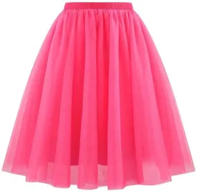 Womens Pleated Ruffle Mini Skirt Flowy Tulle High Waist Casual Skort Mesh Versatile Swing Flowy Athletic Tutu Skirts